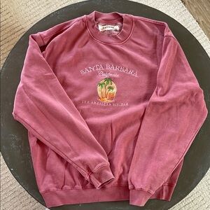 PacSun Santa Barbara Graphic Sweater - Maroon